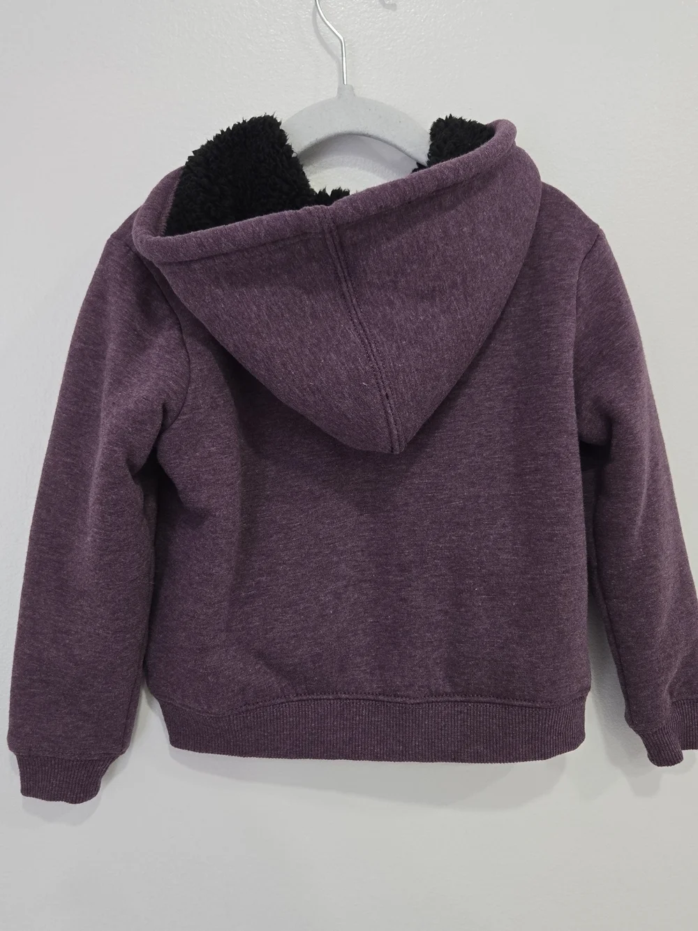 Berkley Jensen Purple Sherpa-Lined Hoodie – Size 4